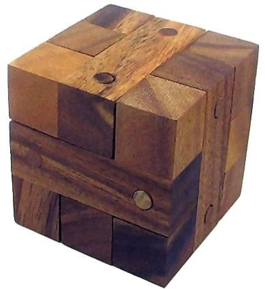 Wooden Puzzles Winshare-Puzzles-and-Games | Nails Cube - Wooden Puzzle Brain Teaser-667