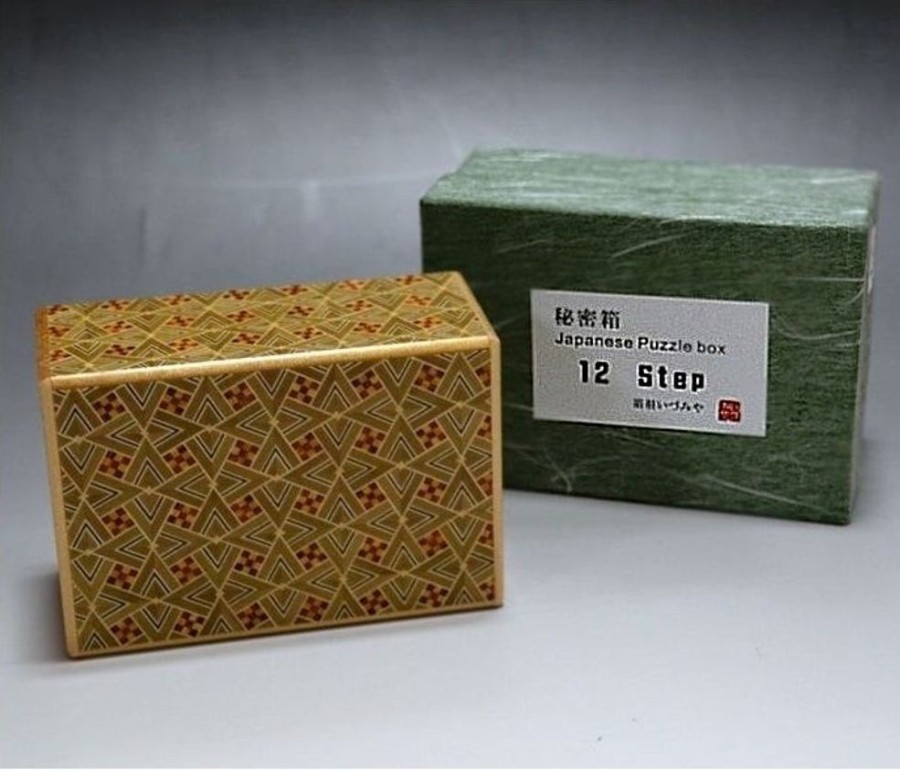 Puzzle Boxes Winshare-Puzzles-and-Games | 4 Sun 12 Steps Kirichigae - Japanese Puzzle Box-J412Kr