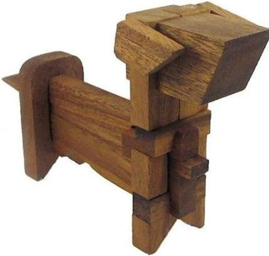 Wooden Puzzles Winshare-Puzzles-and-Games | Dog Kumiki - 3D Brain Teaser Wooden Puzzle-675