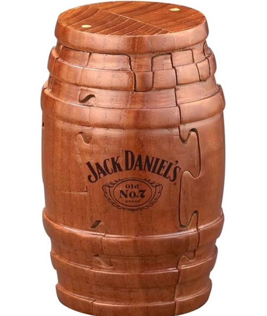 Wooden Puzzles Winshare-Puzzles-and-Games | Jack Daniel'S Barrel - 3D Wooden Puzzle Brain Teaser-Cc8730