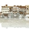 Wooden Puzzles Wooden-City | Express Train With Rails - 3D Mechanical, Engineering Self-A