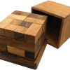 Wooden Puzzles Winshare-Puzzles-and-Games | Brain Storm Cube - Wooden Brainteaser Puzzle-8142W