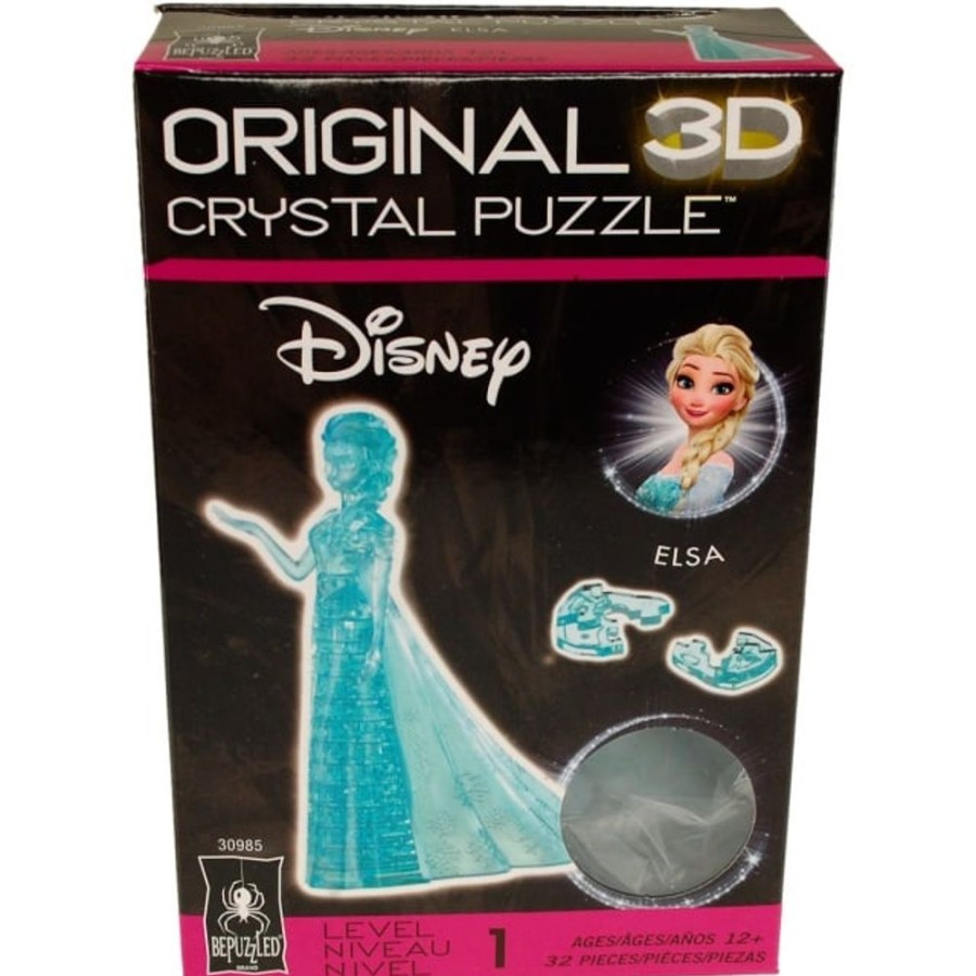 Brain Teasers Bepuzzled | 3D Crystal Disney Puzzle Elsa-Ug30985M