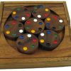 Wooden Puzzles Winshare-Puzzles-and-Games | Circles Color Match Brain Teaser Wood Puzzle-687