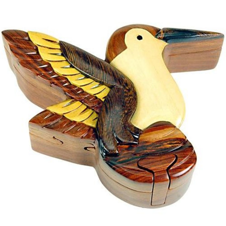 Puzzle Boxes The-Handcrafted | Hummingbird - Secret Wooden Puzzle Box-Sb1059