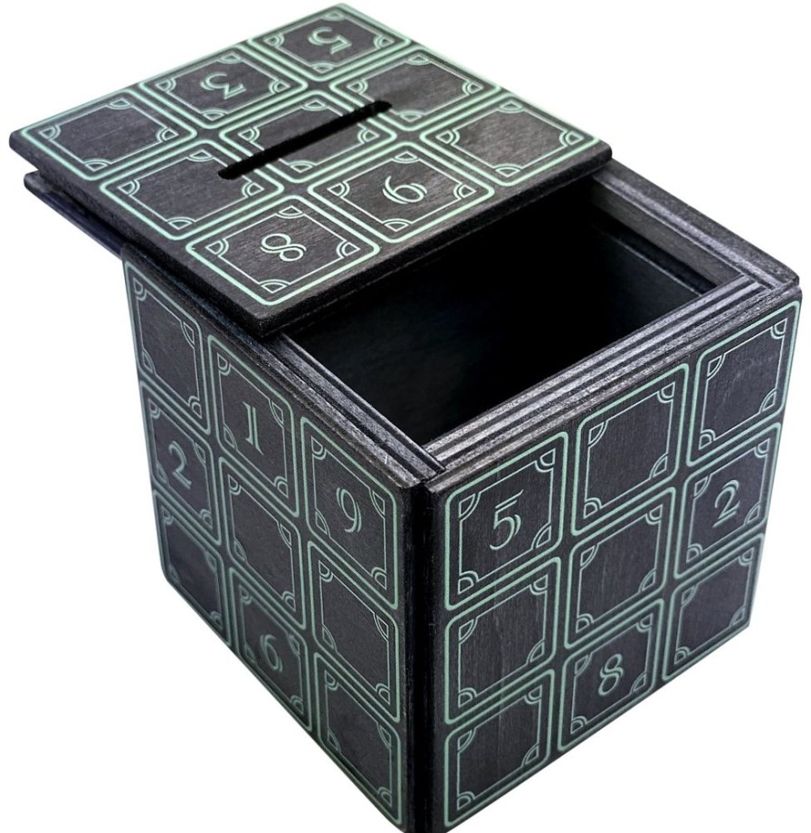 Wooden Puzzles Winshare-Puzzles-and-Games | Enigma Magic Cube Secret Puzzle Box - Money Trick Box-Eb012