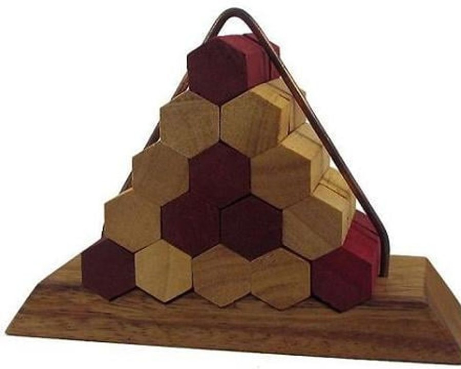 3D Puzzles Winshare-Puzzles-and-Games Pyramids | Beehive Pyramid Wooden Puzzle Brain Teaser-258V