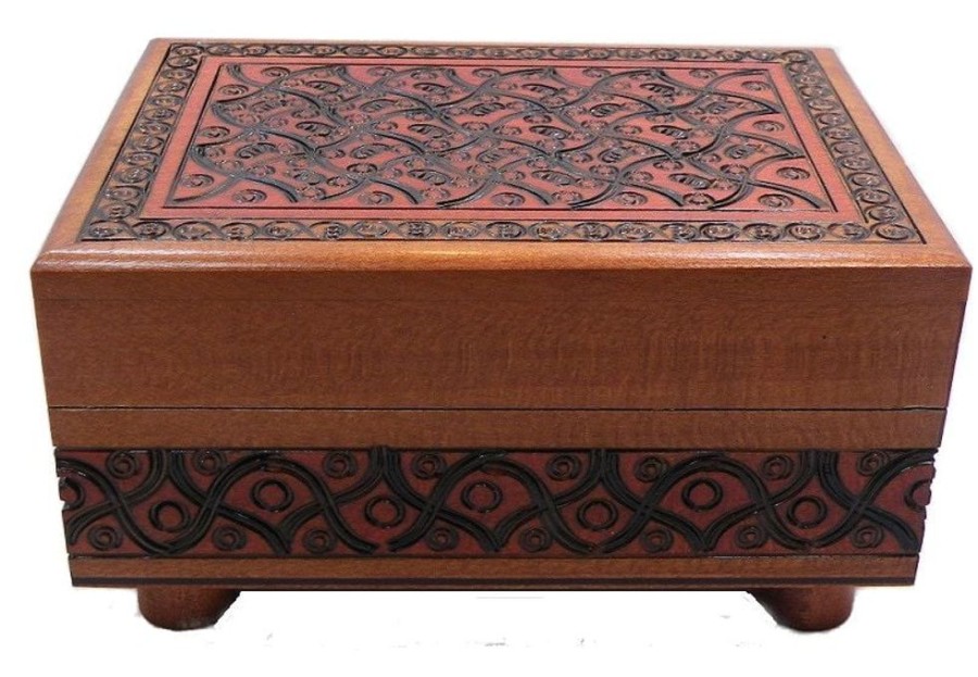 Puzzle Boxes Winshare-Puzzles-and-Games | Artistic Carved - Secret Wooden Puzzle Box-Cc8080