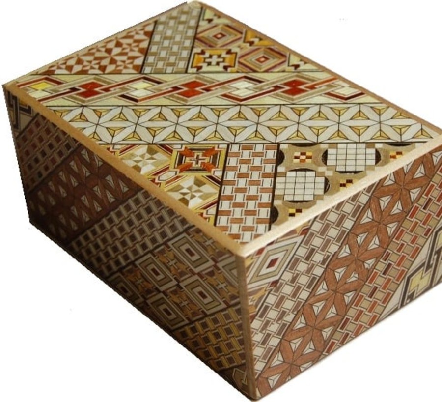 Puzzle Boxes Winshare-Puzzles-and-Games | 5 Sun 35 +1 Step Koyosegi - Japanese Puzzle Box-J535+1Ko