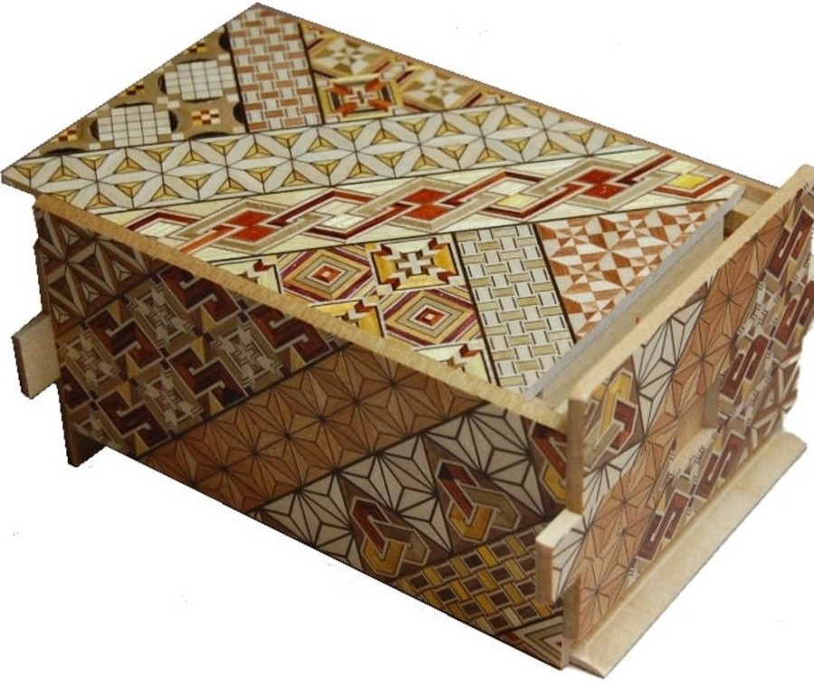 Puzzle Boxes Winshare-Puzzles-and-Games | 5 Sun 35 +1 Step Koyosegi - Japanese Puzzle Box-J535+1Ko