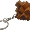 Wooden Puzzles Winshare-Puzzles-and-Games | Steps Key Chain - Wooden Puzzle Brainteaser-106Kc