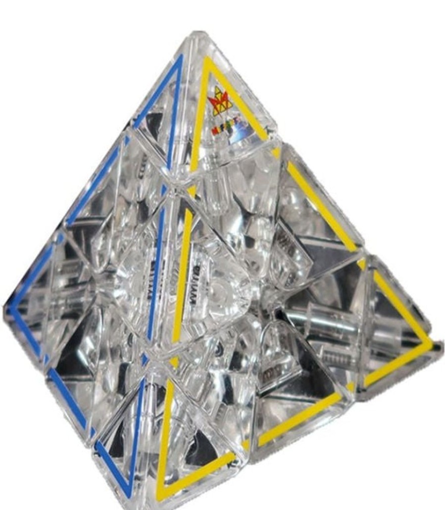 Brain Teasers Mefferts | Pyraminx Crystal 50Th Anniversary Edition By Meffert'S Rotat