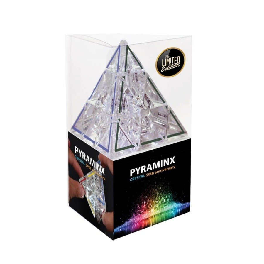 Brain Teasers Mefferts | Pyraminx Crystal 50Th Anniversary Edition By Meffert'S Rotat