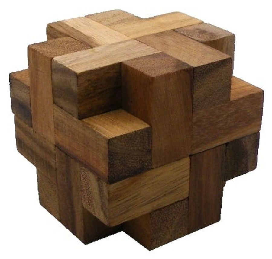 Wooden Puzzles Winshare-Puzzles-and-Games | Propeller Cube - Wooden Brainteaser Puzzle-8159W