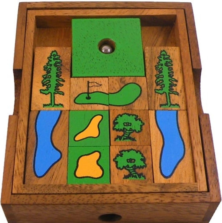 Wooden Games Winshare-Puzzles-and-Games | Golf Field - Wooden Puzzle Brain Teaser-235L