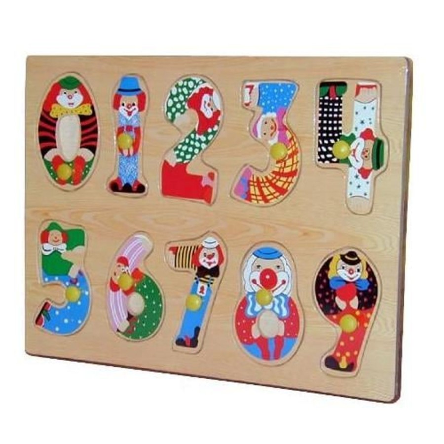 Kids Puzzles Puzzled | Artistic Numbers Peg Wooden Puzzle-4301