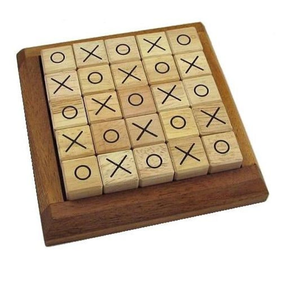 Educational Games Winshare-Puzzles-and-Games | Mosaic Tic Tac Toe - Wooden Strategy Game-236V